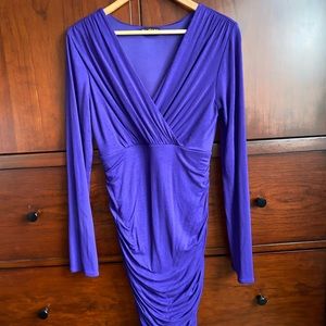 Express bodycon purple dress